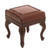 Traditional Wood Leather Ottoman 'Century'