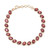 Gold Plated 20-Carat Garnet Tennis-Style Bracelet from India 'Regal Garland'