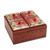 Floral Batik Wood Decorative Box from Indonesia 'Javanese Memory'