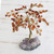 Handmade Carnelian Gemstone Tree Crafted in Brazil 'Mystical Tree'