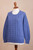 Heather Blue Baby Alpaca Blend Sweater 'Distinction in Blue'