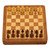 Hand Crafted Acacia and Haldu Wood Chess Set 'Idle Hours'