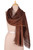 Linen Shawl in a Chocolate Tone Made in India 'Dreams in Chocolate'