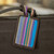 Multicolored Cotton Luggage Tag Handmade in Guatemala 'Traveling Love'