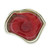 Handblown Glass Crimson Centerpiece with Windy Design 'Crimson Movement'