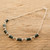 Artisan Crafted Good Luck Sterling Silver Jade Necklace 'Sweet Maya'