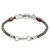 999 Silver Brown Pendant Wristband Bracelet from Guatemala 'Silver Love in Brown'