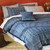 Blue Geometric Standard Sham 'Rajasthani Indigo'