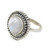 Hand Made Rainbow Moonstone Cocktail Ring from India 'Rainbow Elegance'