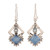 Chalcedony and Blue Topaz Dangle Earrings from India 'Blue Creativity'