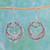 Handcrafted Sterling Silver Dangle Bird Earrings 'Peace Doves'
