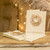 Handcrafted Christmas Greeting Cards Envelopes set of 4 'Golden Wishes'