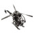 Handcrafted Helicopter Sculpture of Recycled Auto Parts 'Helicopter'