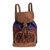 Handwoven Multicolored Cotton Backpack from Guatemala 'Multicolored Night'