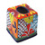 Hand-Painted Talavera Ceramic Tissue Box Cover from Mexico 'Folk Art Convenience'