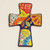 Talavera-Style Ceramic Wall Cross from Mexico 'Spanish Faith'
