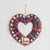 Hand-Loomed Cotton Worry Doll Heart Wreath From Guatemala 'Amor'