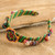 Handcrafted Folk Art Cotton Headband from Guatemala 'Quitapena Beauty'