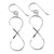 Sterling Silver Infinity Symbol Thai Dangle Earrings 'Infinite Charm'