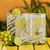 Set of 6 Blown Recycled White Highball Glasses from Mexico 'Whirling White'