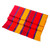 Multicolor Striped Cotton Table Runner from Guatemala 'Sunset Glory'