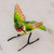 Hand Sculpted Ceramic Ruby-Throated Hummingbird Figurine 'Ruby-Throated Hummingbird'