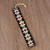 Hand Crafted Multi-Color Embroidered Cotton Bookmark 'Star Flowers'