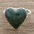 Heart-Shaped Dark Green Jade Cocktail Ring from Guatemala 'Love Dream'