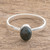 Jade Single Stone Ring in Dark Green from Guatemala 'Force and Beauty in Dark Green'