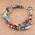 Multicolored Paper Bead Bracelet 'Bonds of Friendship in Multi'