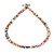 Multicolor Glass and Crystal Beaded Necklace from Guatemala 'Magical Finesse'