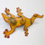 Unique Steel Orange Lizard Wall Art 'Cave Art Gecko'