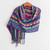 Colorful Cotton Shawl Crafted in Guatemala 'San Juan Fiesta'