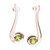 Contemporary Peridot Drop Earrings 'Embrace'