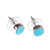 Taxco Sterling Silver and Natural Turquoise Stud Earrings 'Sea Meets Sky'