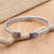 Artisan Crafted Sterling Silver Cuff Bracelet with Gemstones 'Sukawati Bright'