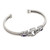 Sterling Silver and Amethyst Cuff Bracelet from Bali 'Hidden Gate in Purple'
