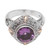 Artisan Crafted Amethyst Ring 'Purple Crush'