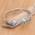 Handmade Sterling Silver Blue Topaz Cuff Bracelet from Bali 'Divine Blue'