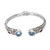 Handmade Sterling Silver Blue Topaz Cuff Bracelet from Bali 'Divine Blue'