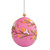 Handcrafted Floral Embroidered Wool Felt Ornament in Pink 'Marash Spring'