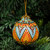 Hand-Painted Traditional Spherical Ceramic Ornament 'Heaven's Sphere'