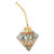 Hand-Painted Traditional Diamond Ceramic Ornament 'Heaven's Diamond'