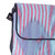 Pink and Blue Ikat Patterned Sling Bag from Uzbekistan 'Uzbekistan Winds'