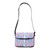 Pink and Blue Ikat Patterned Sling Bag from Uzbekistan 'Uzbekistan Winds'
