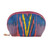 Colorful Ikat Cotton Cosmetic Bag Crafted in Uzbekistan 'Colorful Patterns'