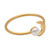 Gold-Plated Mabe Pearl Cocktail Ring 'By the Moon in Gold'