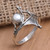 Sterling Silver and Cultured Pearl Cocktail Ring 'Queen of the Ocean'