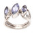 Amethyst and Sterling Silver Cocktail Ring 'Spark'