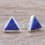 Hand Made Lapis Lazuli and Sterling Silver Stud Earrings 'Stratosphere'